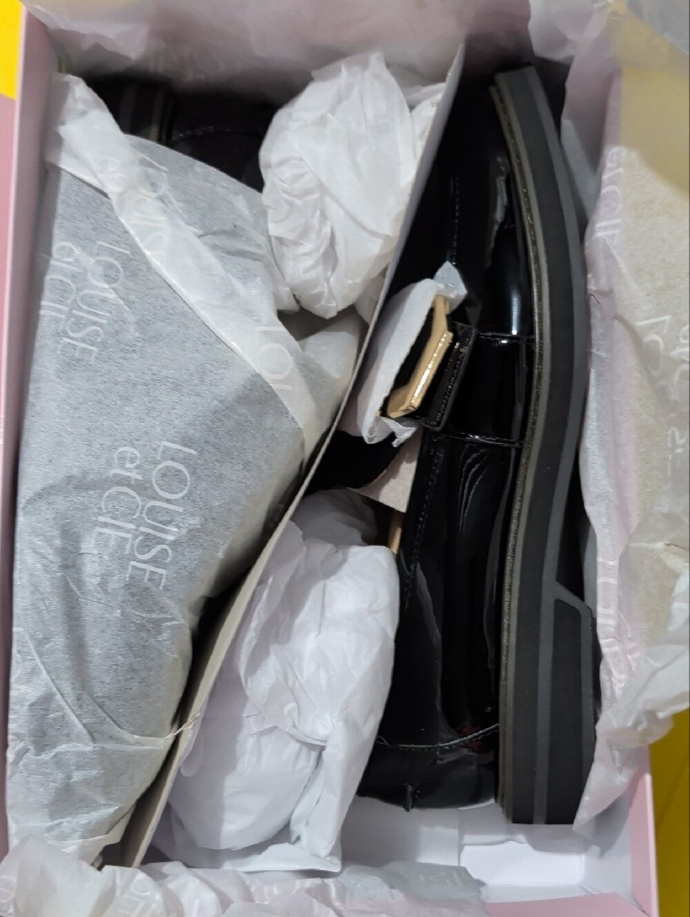 Louise et Cie Elixen Black Patent Leather Loafers Size 8.5 M New In Box